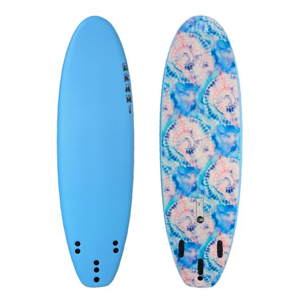 6' - Blue / Mandala - 6' x 20 3/4" x 3" (45L) - Removable Fins Included