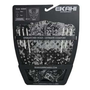 ROUND - Black Grey Marble - Traction Pad - Square
