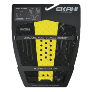 SQUASH - Black/Yellow/Grey Marble - Traction Pad - Square