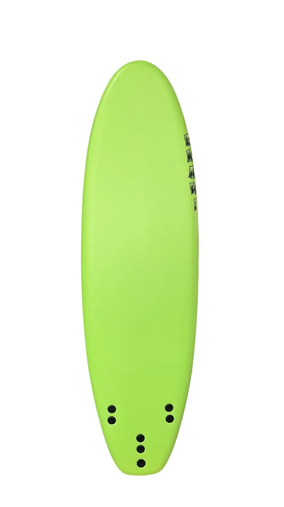 Ekahi 6ft soft-top surfboard, solid green