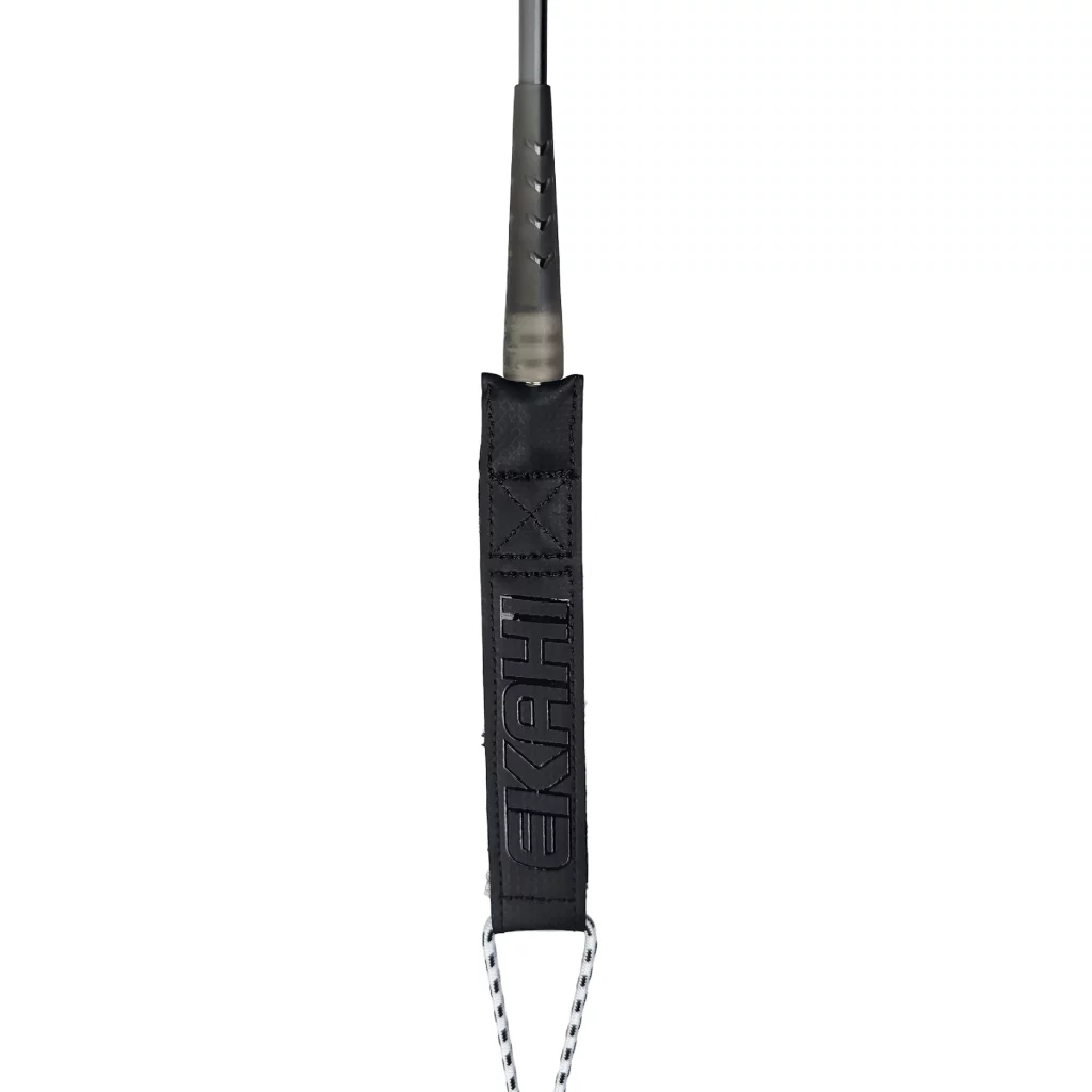Ekahi Leash I carbon surfboard, black deck, product photo