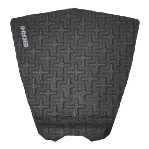 View of a black traction pad with + pattern and a 30mm medium kick tail.