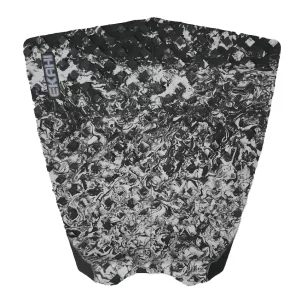 View of a black/grey marble Flat traction surf pad with no arch.