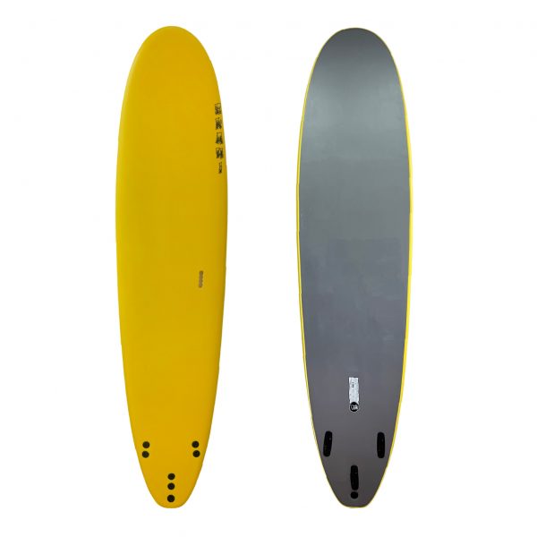 8' - Yellow / Grey - 8' x 22" x 3" (68L) - Removable Fins Included