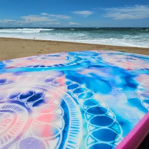 7' - Pink / Mandala - 7' x 21 1/2