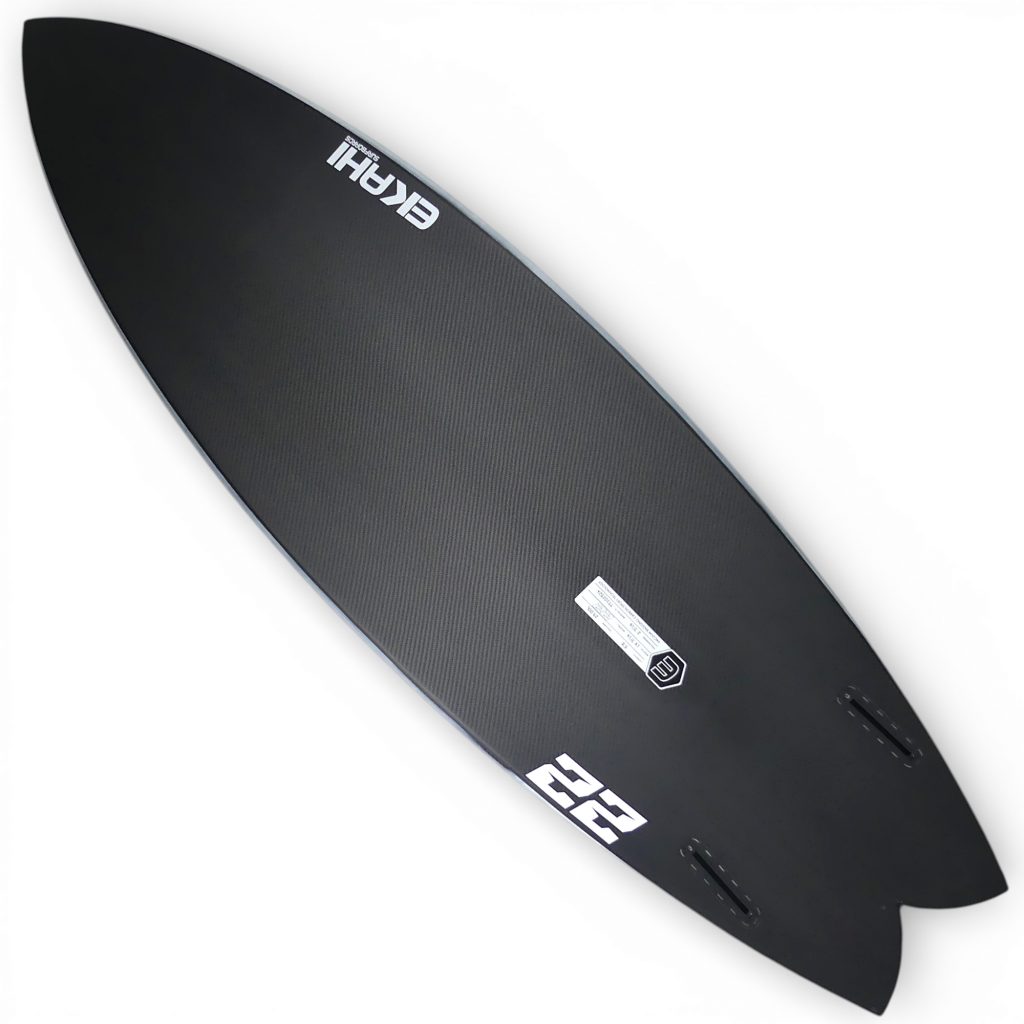 EKAHI 22 twin fish surfboard – grey bottom