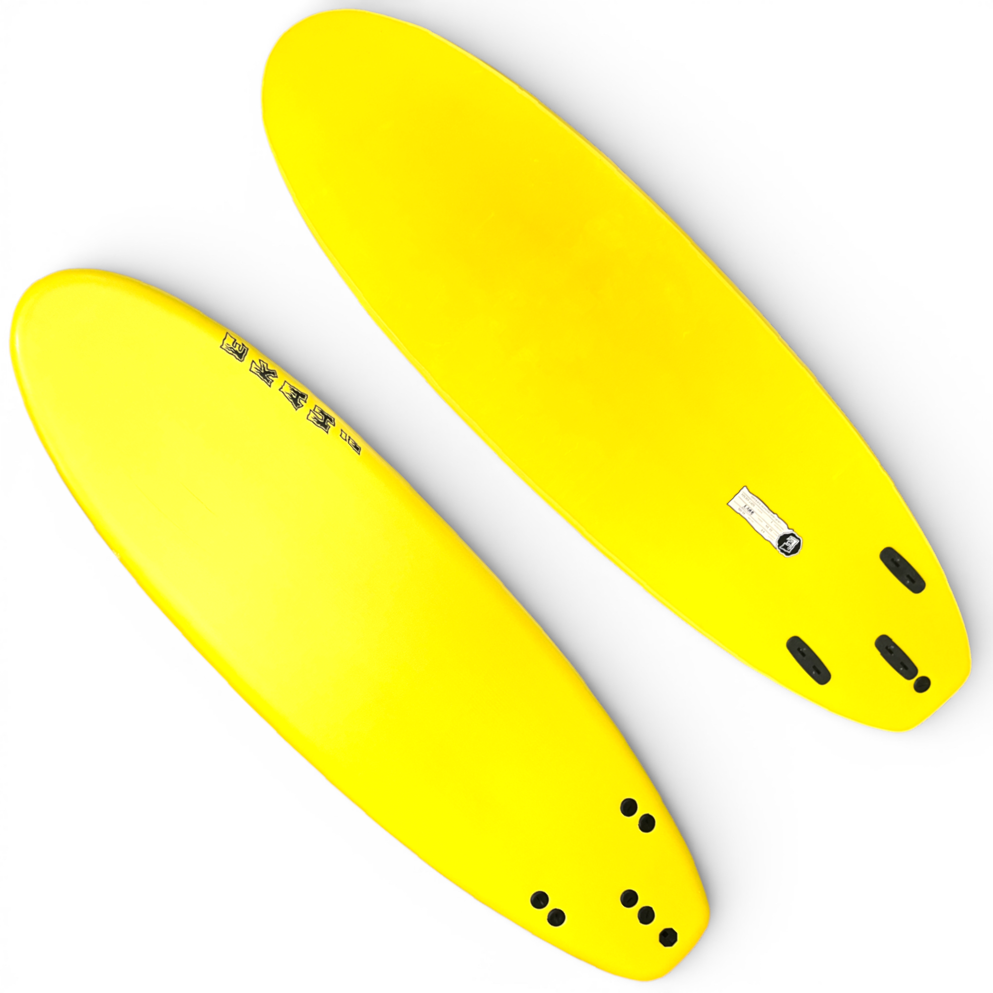 6' - Yellow / Yellow - 6' x 20 3/4" x 3" (45L) - Removable Fins Included