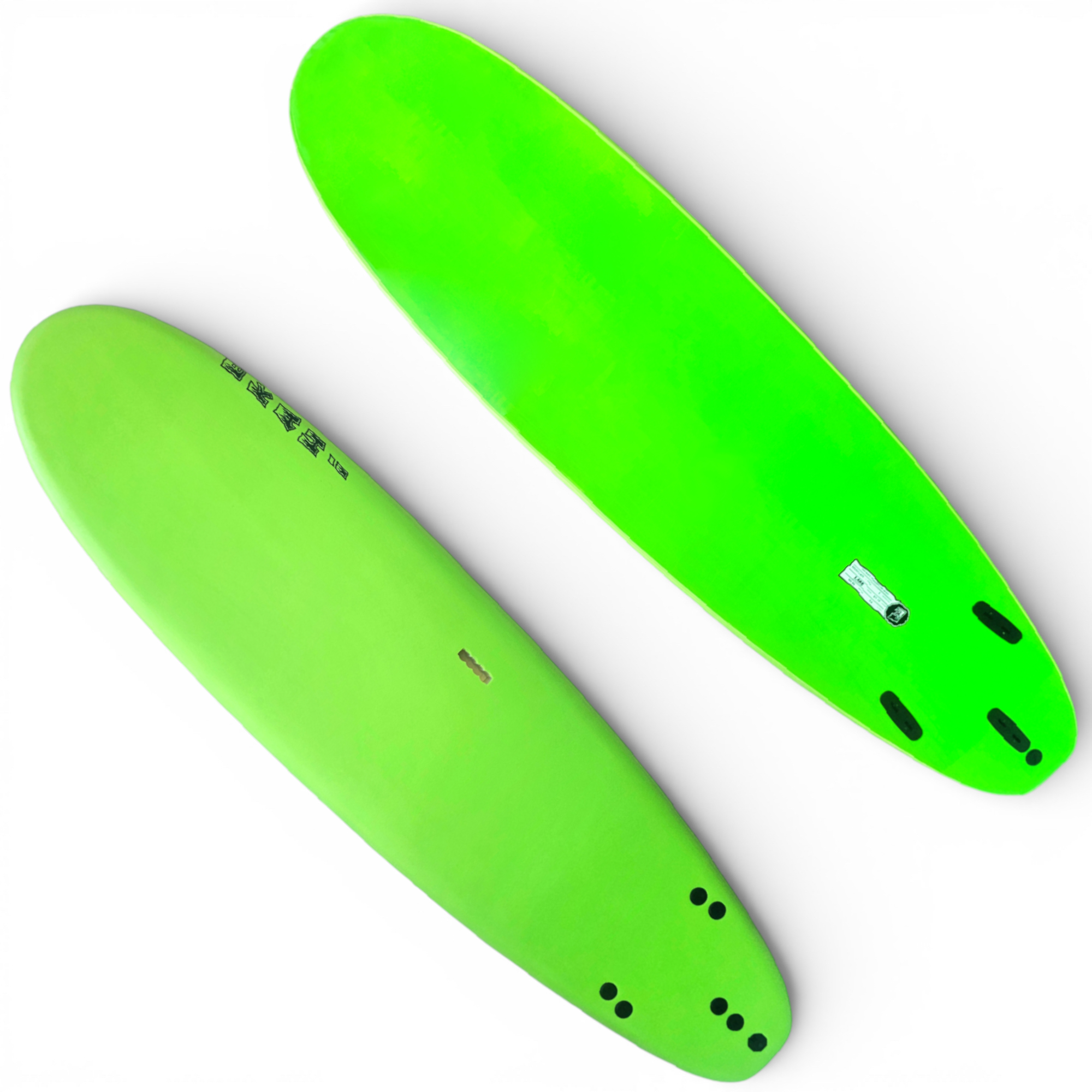 7' - Green / Green - 7' x 21 1/2" x 3" (58L) - Removable Fins Included