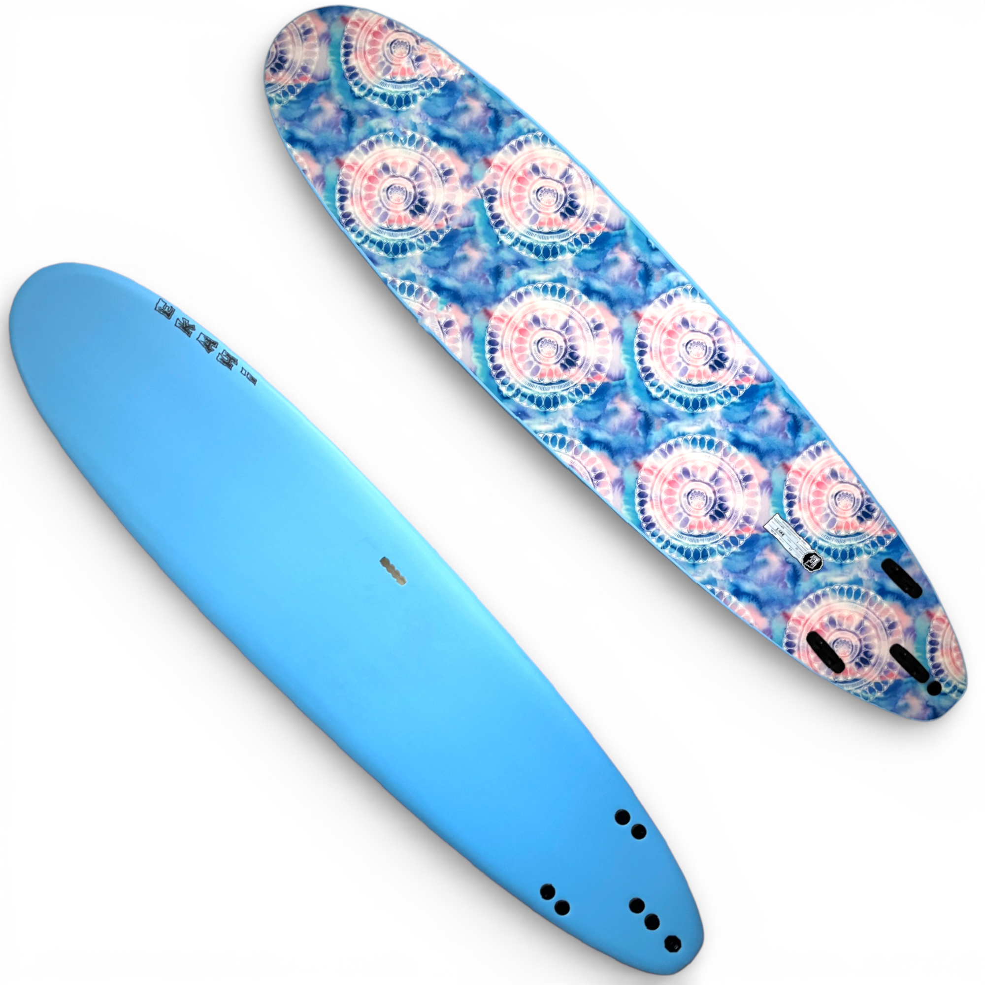 8' - Blue / Mandala - 8' x 22" x 3" (68L) - Removable Fins Included