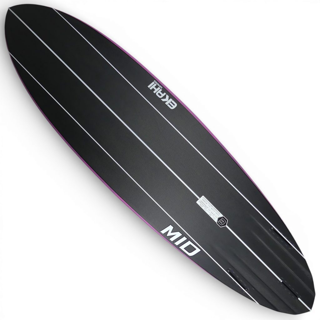 EKAHI MID carbon mid length surfboard – pink bottom
