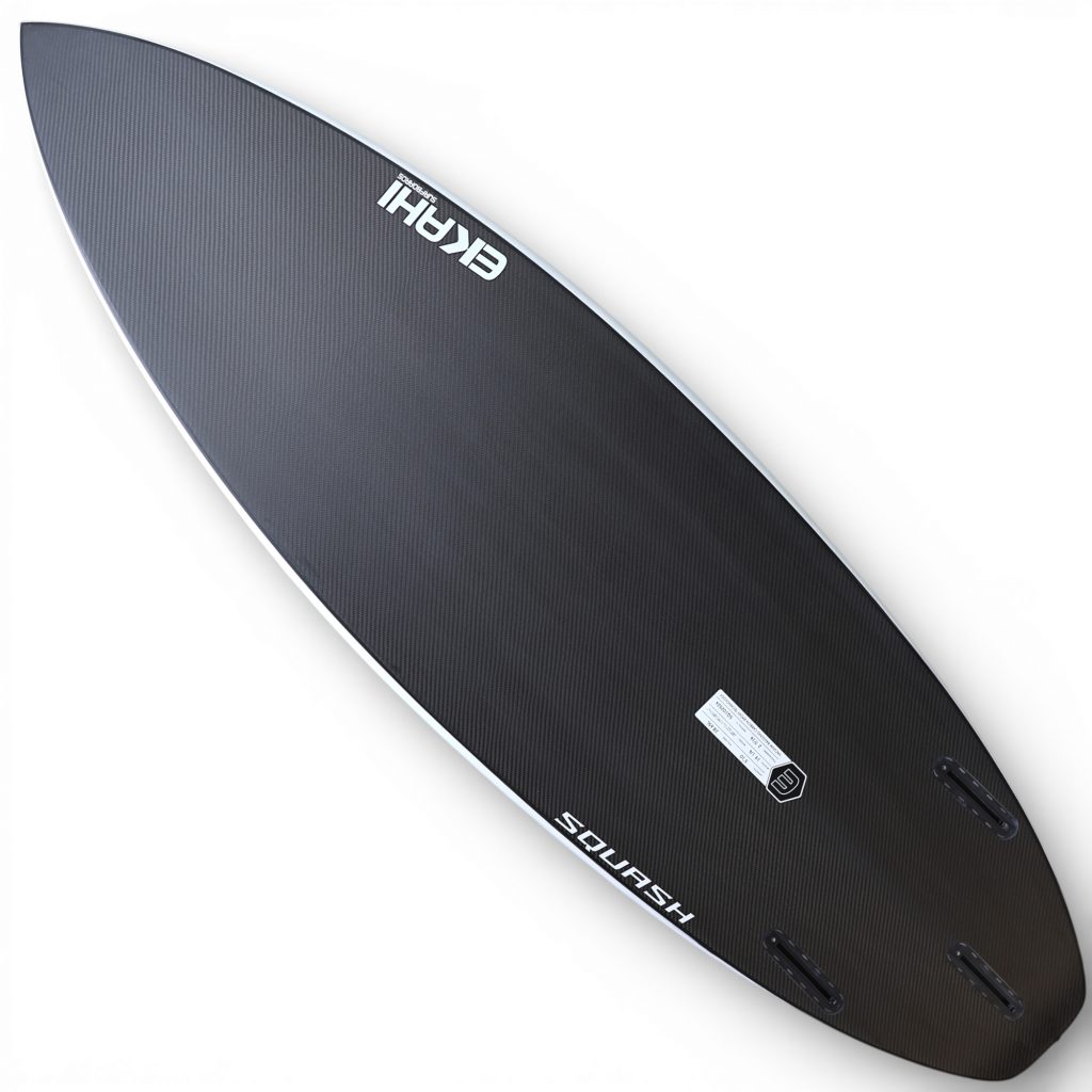 EKAHI SQUASH squash tail surfboard – white bottom