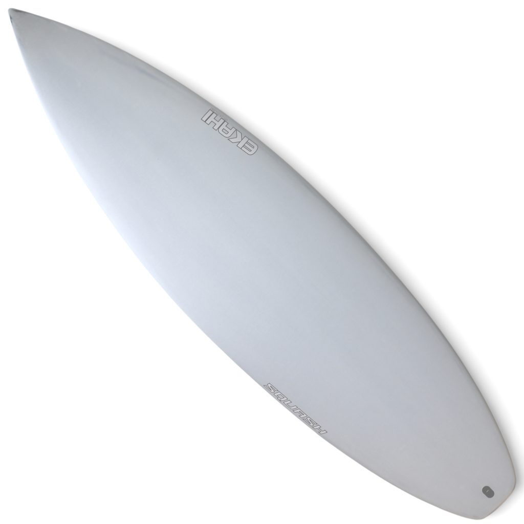 EKAHI SQUASH squash tail surfboard – white deck