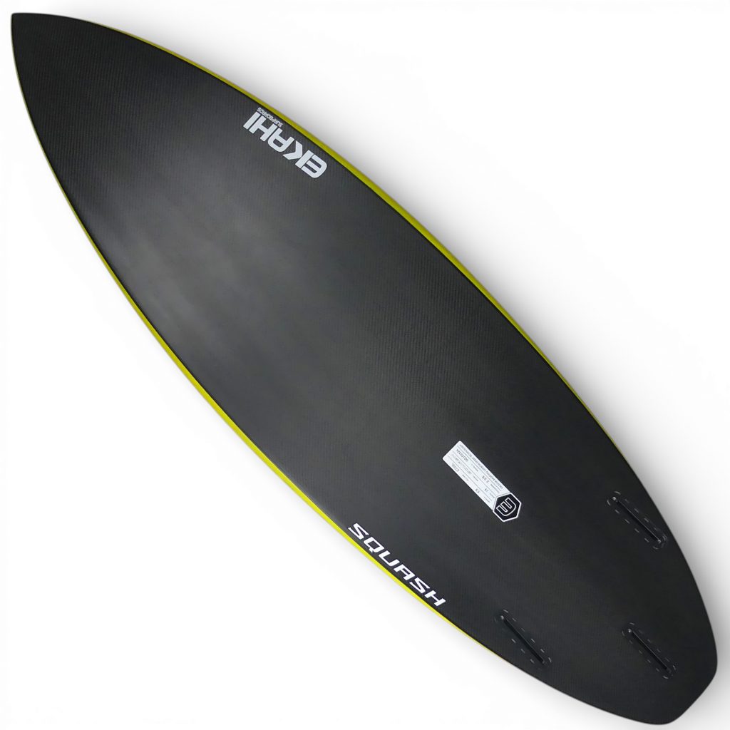 EKAHI SQUASH squash tail surfboard – yellow bottom